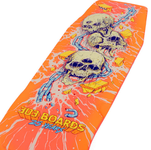 303 Boards - 303 X Max Sherman Metal Magic Skulls Deck (9.75")